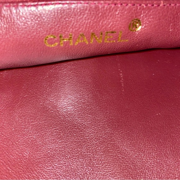 CHANEL RED QUILTD LAMBSKIN CAMERA BAG WITH DUST BAG - Picture 12 of 12